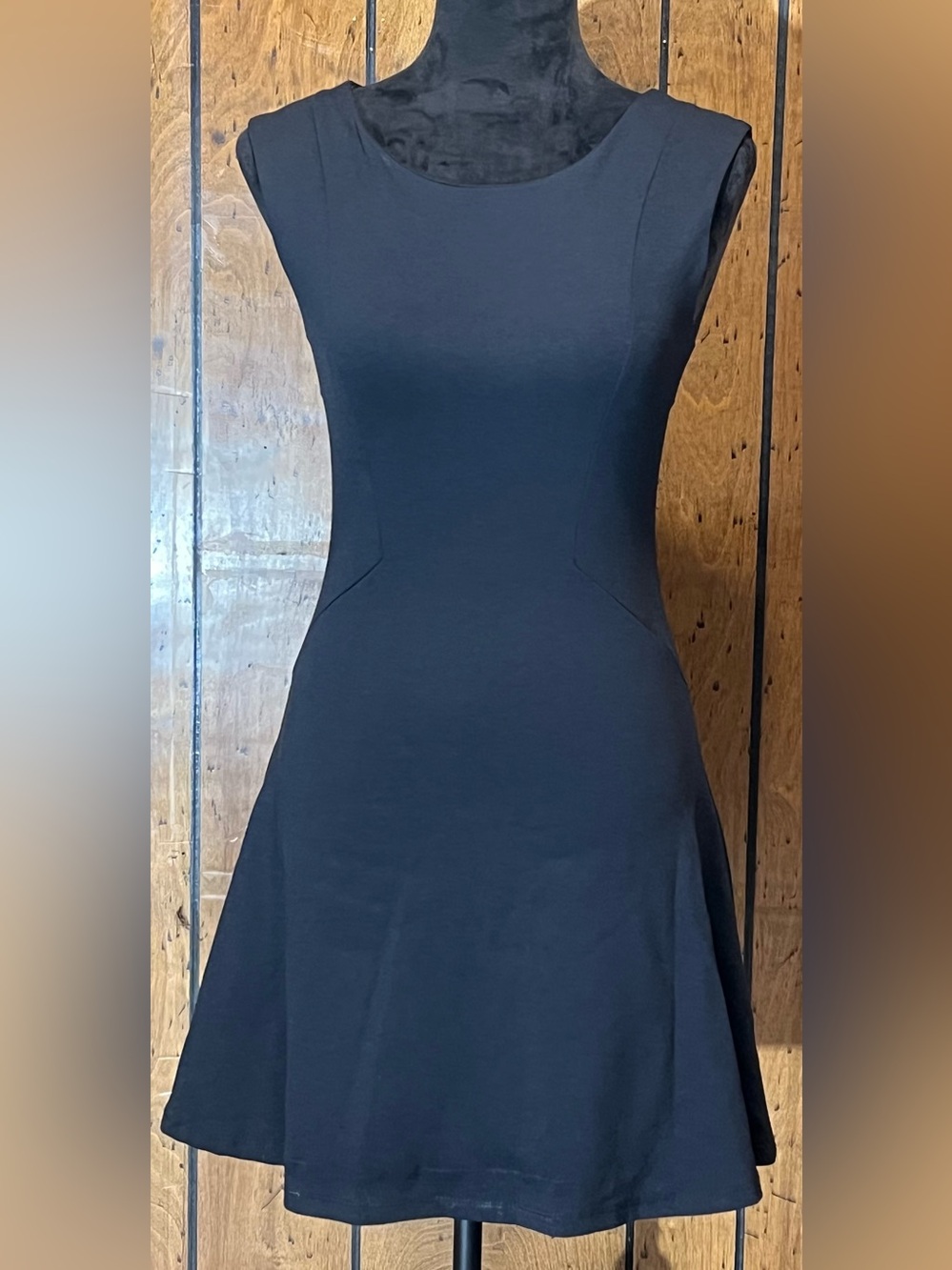 Women's Black Fit-and-Flare Dress